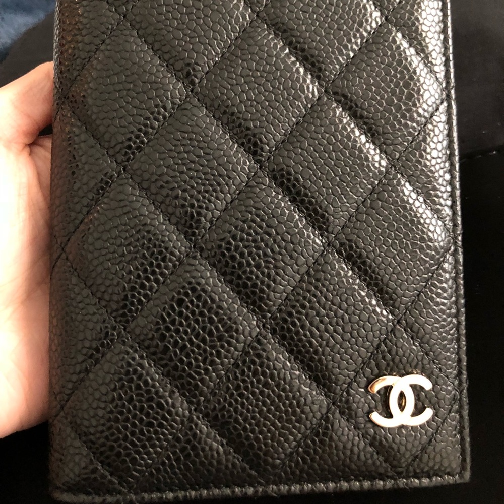 Chanel passport holder